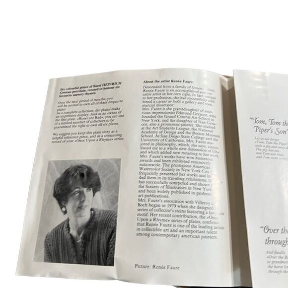 Vintage Mary Had a Little Lamb plate from Once upon a Rhyme series - Picture 10 of 12